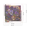 Violette Blume - runder Bohrer Diamantmalerei - 40*40cm