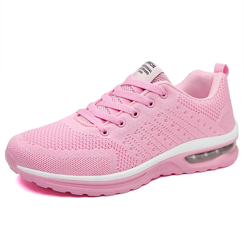 Summer Women's Sneakers Sport Shoes Women 2021 Tennis Running Shoes Men Grey Pink Black Red Sneaker Women Trainers Large Size 46