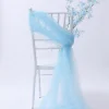 20PCS Wedding Chiavari Chair Decor 200cm Flowing Gauze Curtain Cloth