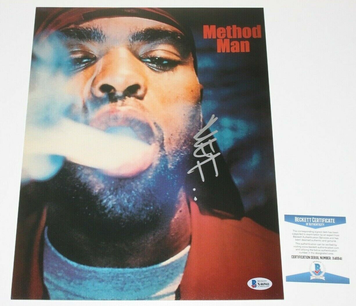 RAPPER METHOD MAN SIGNED AUTHENTIC 'WU-TANG CLAN' 11x14 Photo Poster painting 2 BECKETT COA