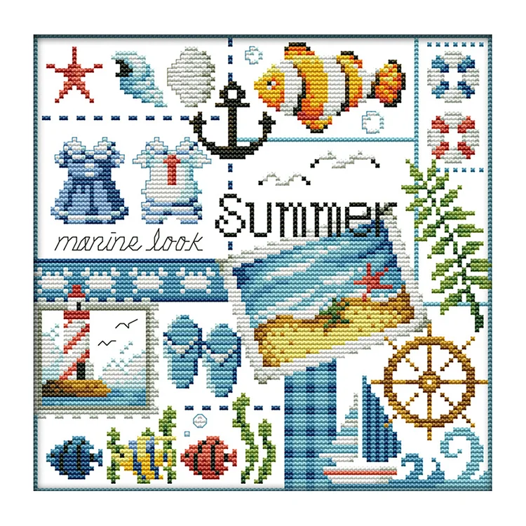 Joy Sunday-Summer Of Four Seasons (27*26CM) 14CT Counted Cross Stitch gbfke