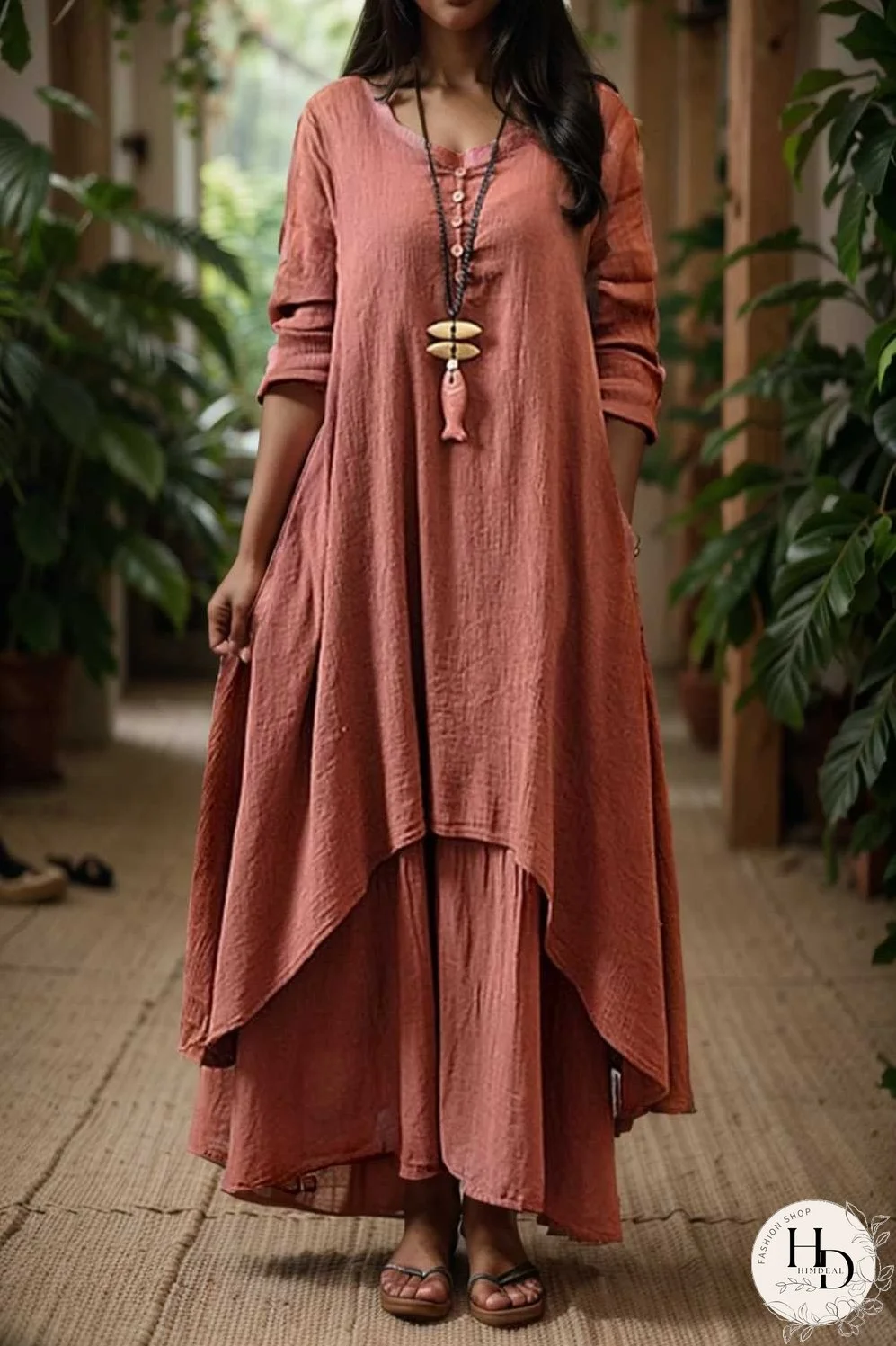 women s plus size casual dress swing dress solid color long dress maxi dress long sleeve button two piece v neck