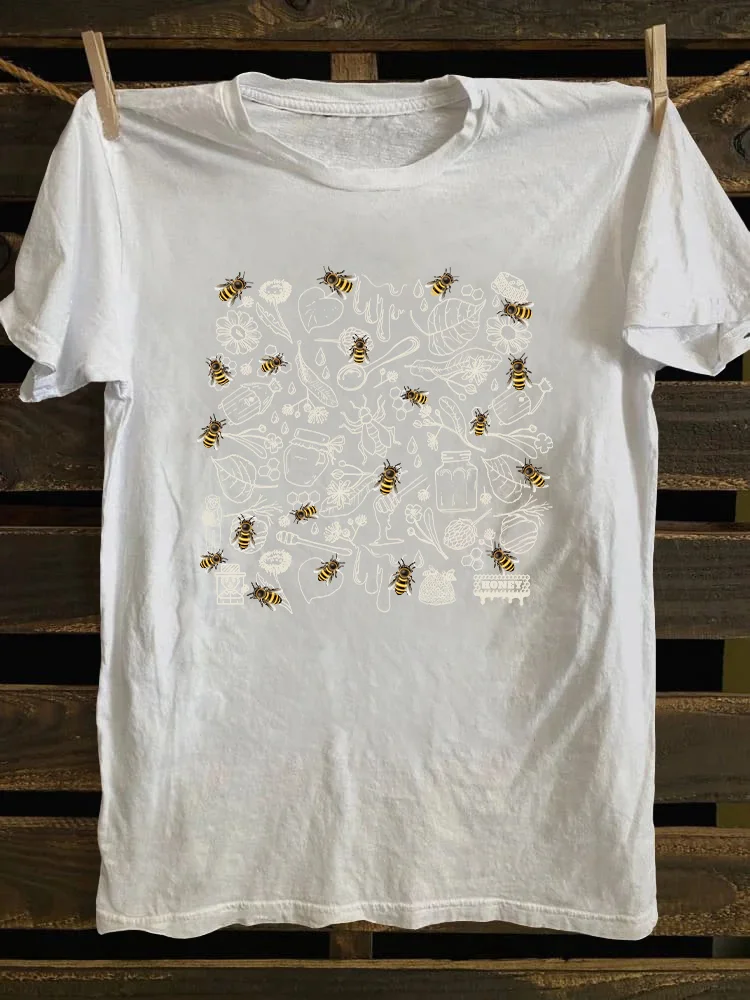 Vintage Bee Botanical T-shirt