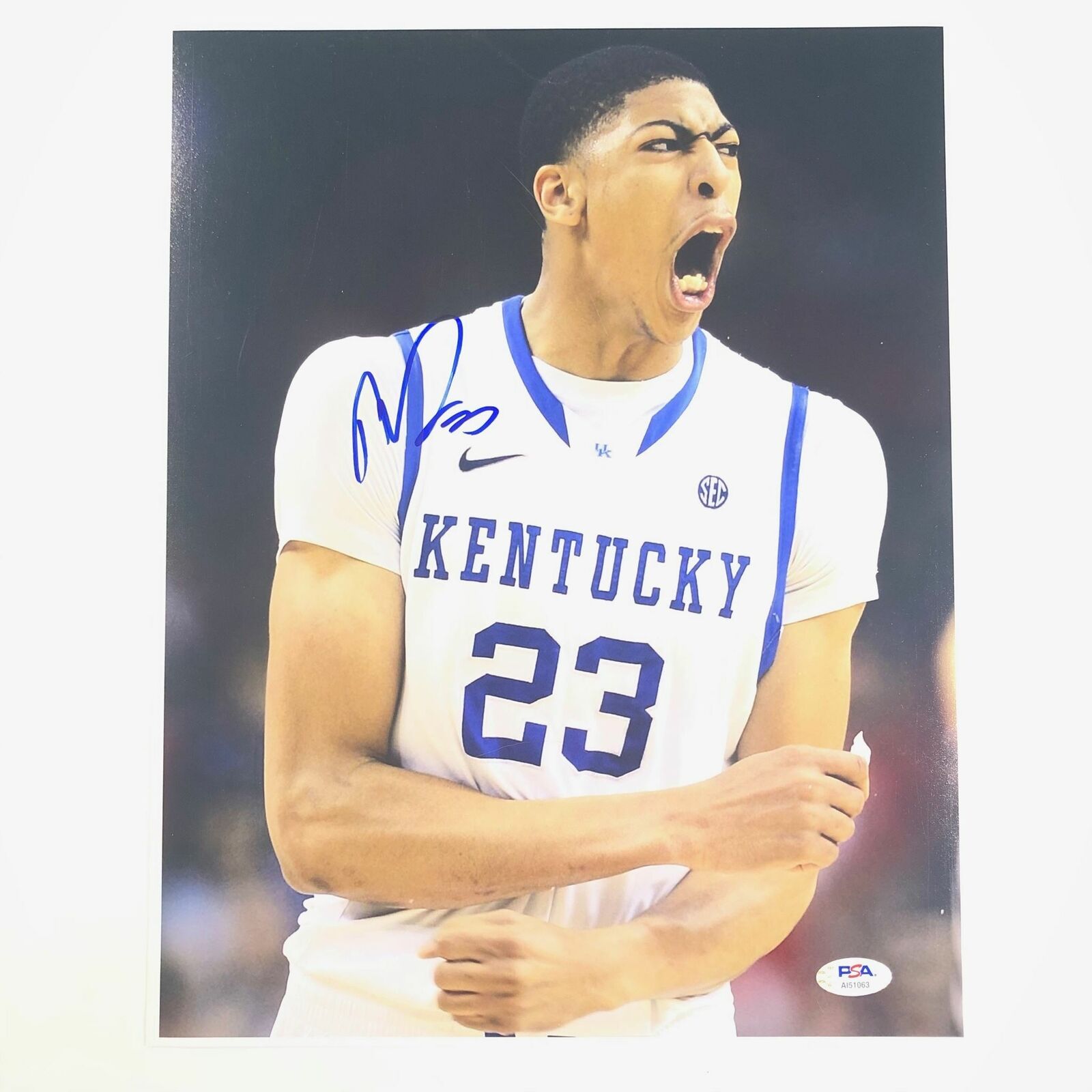 Anthony Davis signed 11x14 Photo Poster painting PSA/DNA Kentucky Wildcats Autographed