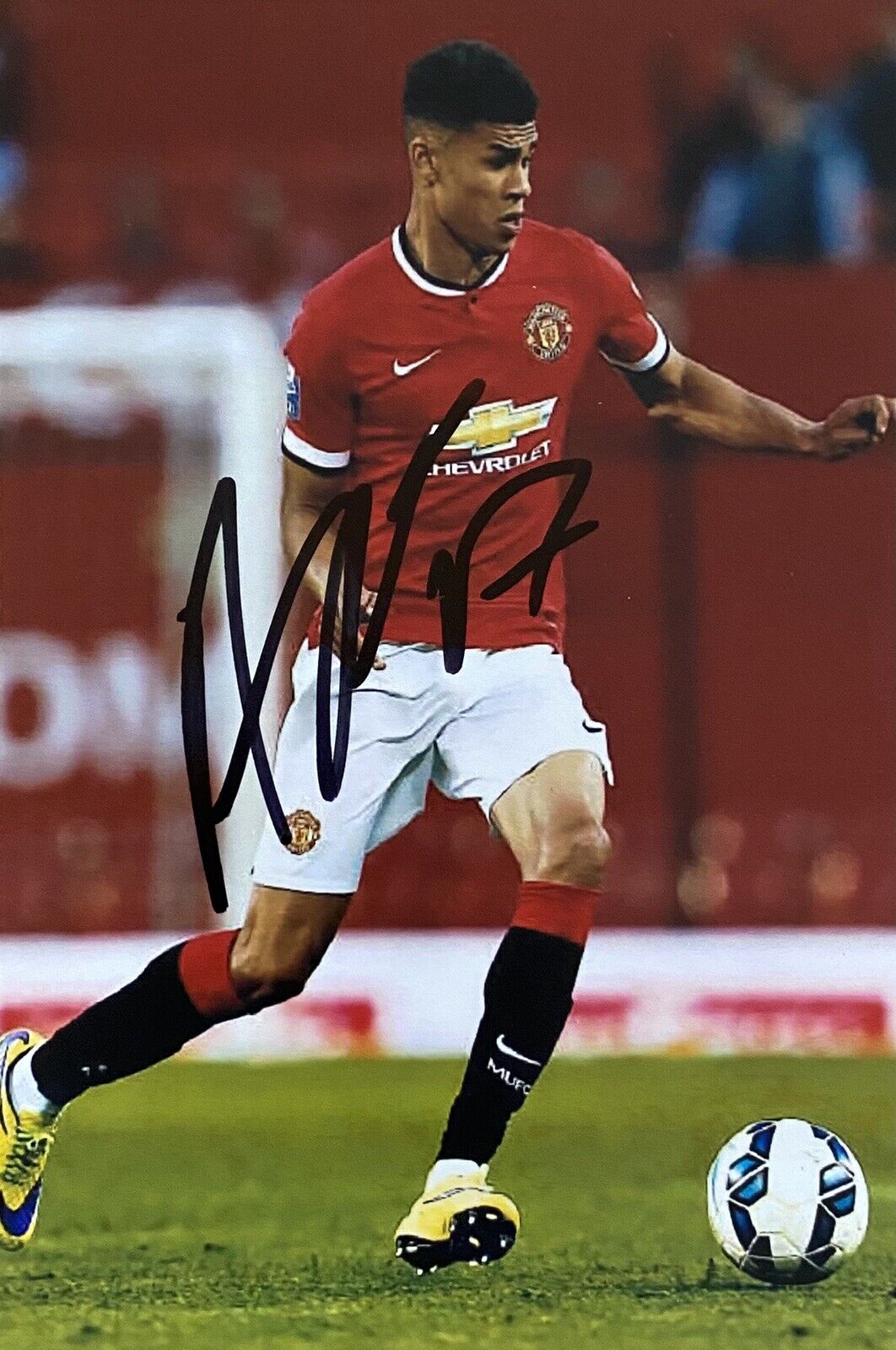 Ashley Fletcher Genuine Hand Signed Manchester United 6X4 Photo Poster painting