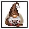 (Stamped/Counted) Coffee Gnome - 11CT Cross Stitch 40*40cm/15.75*15.75in