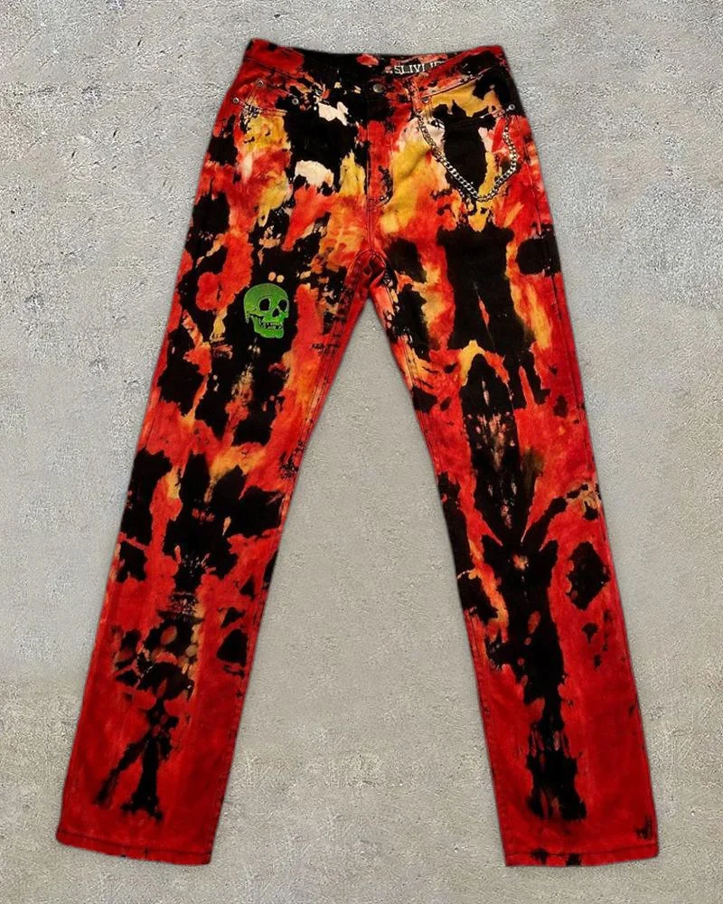 Men's abstract printed trousers-06
