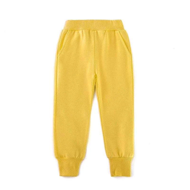 2-8T Toddler Kid Baby Boy Girl Clothes Spring Autumn Sport Pants Casual Fitness Workout Sweatpants Candy Color Trousers
