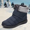 Gioiacombo&trade; Stivali da neve con collo in pelliccia antiscivolo impermeabili da donna invernali