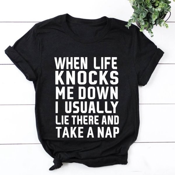 Graphic Tee for Spring and Summer: Cotton,Short Sleeves,Round Neck Graphic Tee with Hilarious Saying for Women and Girls - Shop Trendy Women's Clothing | LoverChic