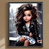 Diamond Painting-DIY Full Round Drill Sweet Cool Girl