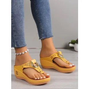 Breakj Breakj Women's Shoes 2025 Summer New Beach Clip Slope And Cool Slippers Women's Women's Sandals