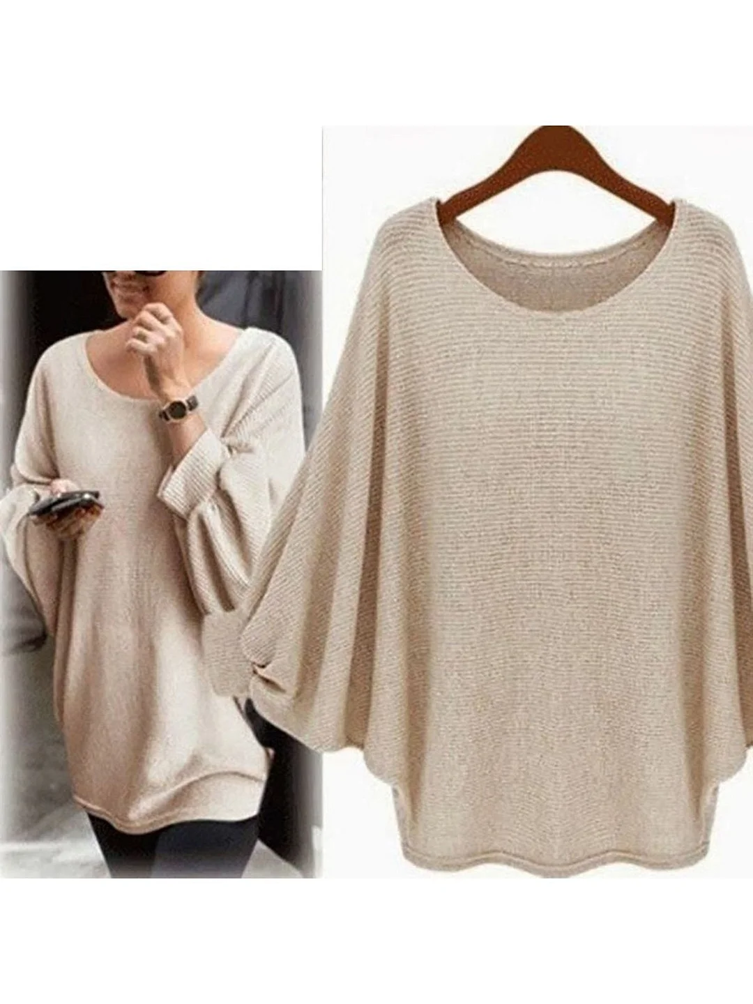 Casual Acrylic Crew Neck Sweater