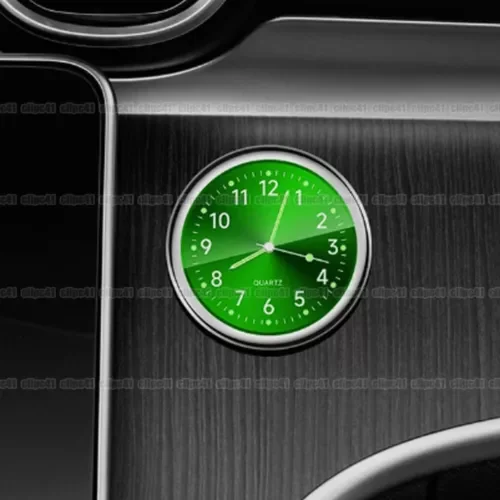 Dronehint Green Mini Luminous Car Dashboard Clock Stick-On Watch Parts For Truck Boat (For: GMC) Parts