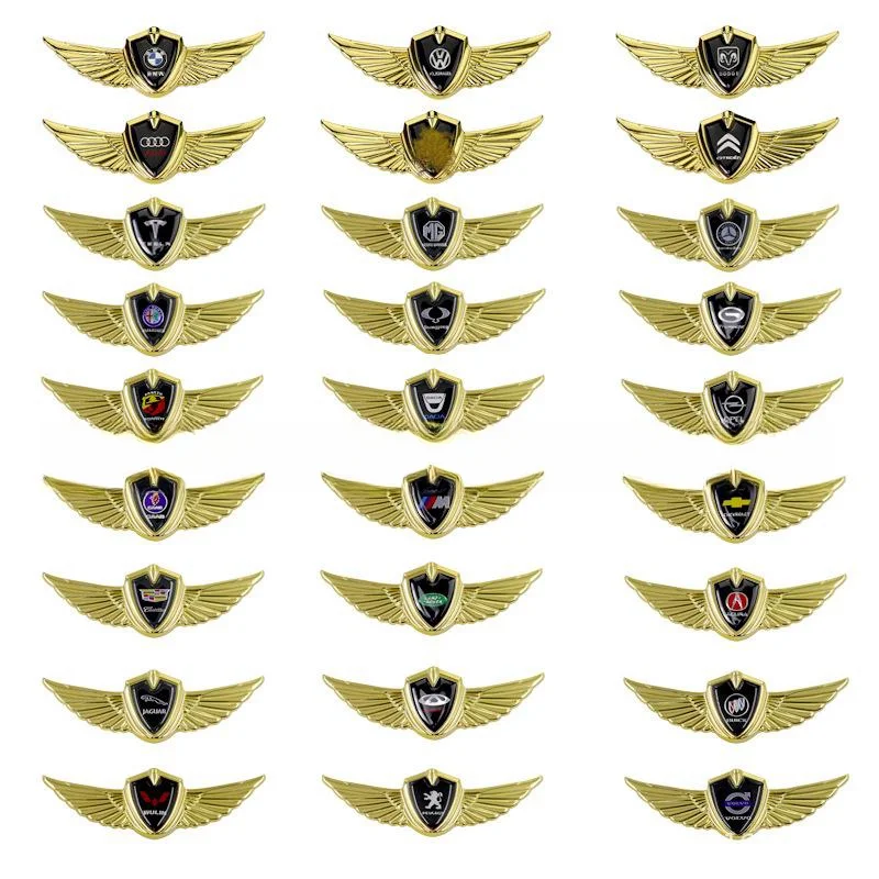 Car three-dimensional wing fender side mark