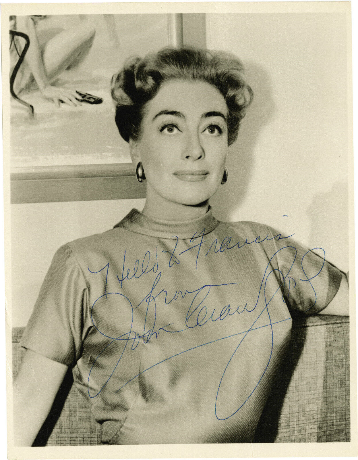 JOAN CRAWFORD Autographed Photo Poster paintinggraph - Film Star Actress - preprint