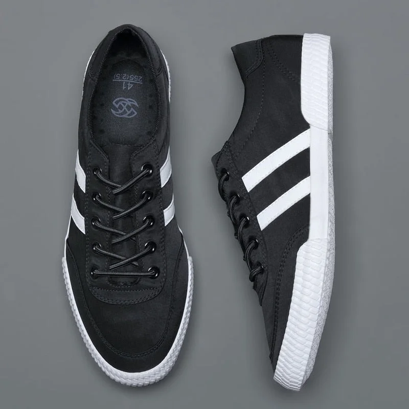 YITU New Men's Canvas Shoes Summer Lazy Men's Vulcanize Shoes Designer Sneakers Spring/Autumn Men Slip-On Buckle Loafer Shoes