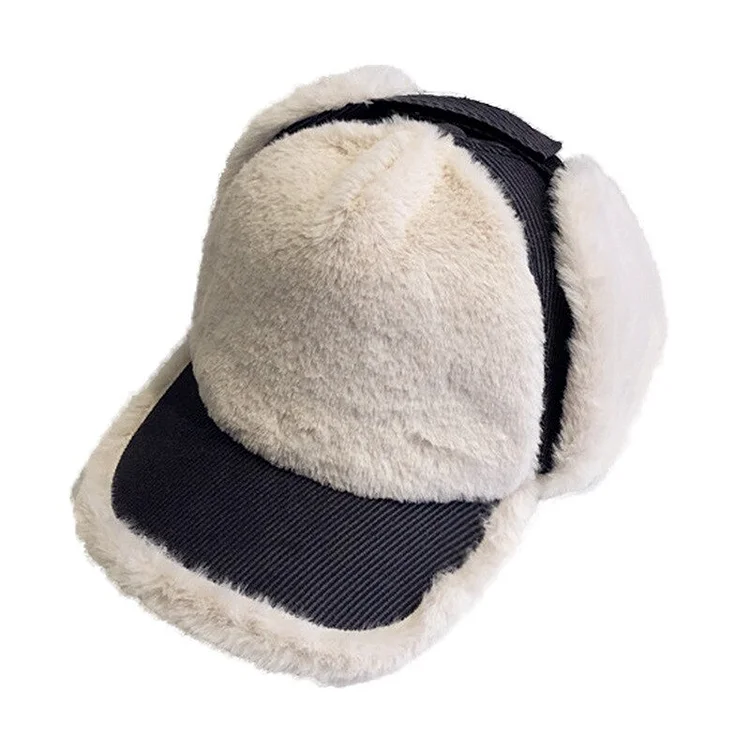 Men Women Winter Cap Hat Thick Warm Unisex Baseball CapEarflap Cap Berber Fleece Outdoor Hat Adjustable Gorras Gift
