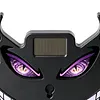 Demon Eye LED Car Window Warning Light Solar Panel Breathing Lamp
