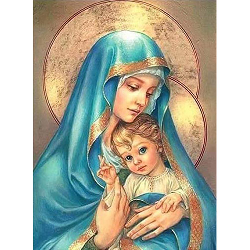 

30*40CM - Mom Kids - Round Drill Diamond Painting, 501 Original