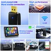 Wireless Carplay Android Auto Adapter Smart AI Box Plug and Play Voice Assistant