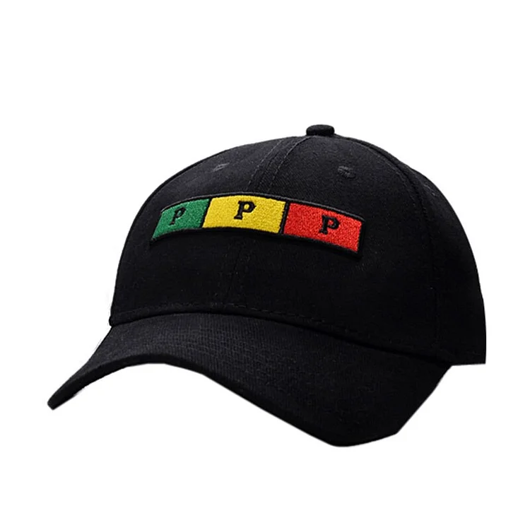 PANGKB Brand P P P CURVED CAP black basketball hip hop baseball cap adult outdoor casual sun protection snapback hat