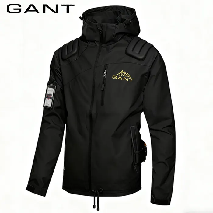 GANT&reg; Mu&scaron;ka vodootporna i vjetrootporna jakna s kapuljačom