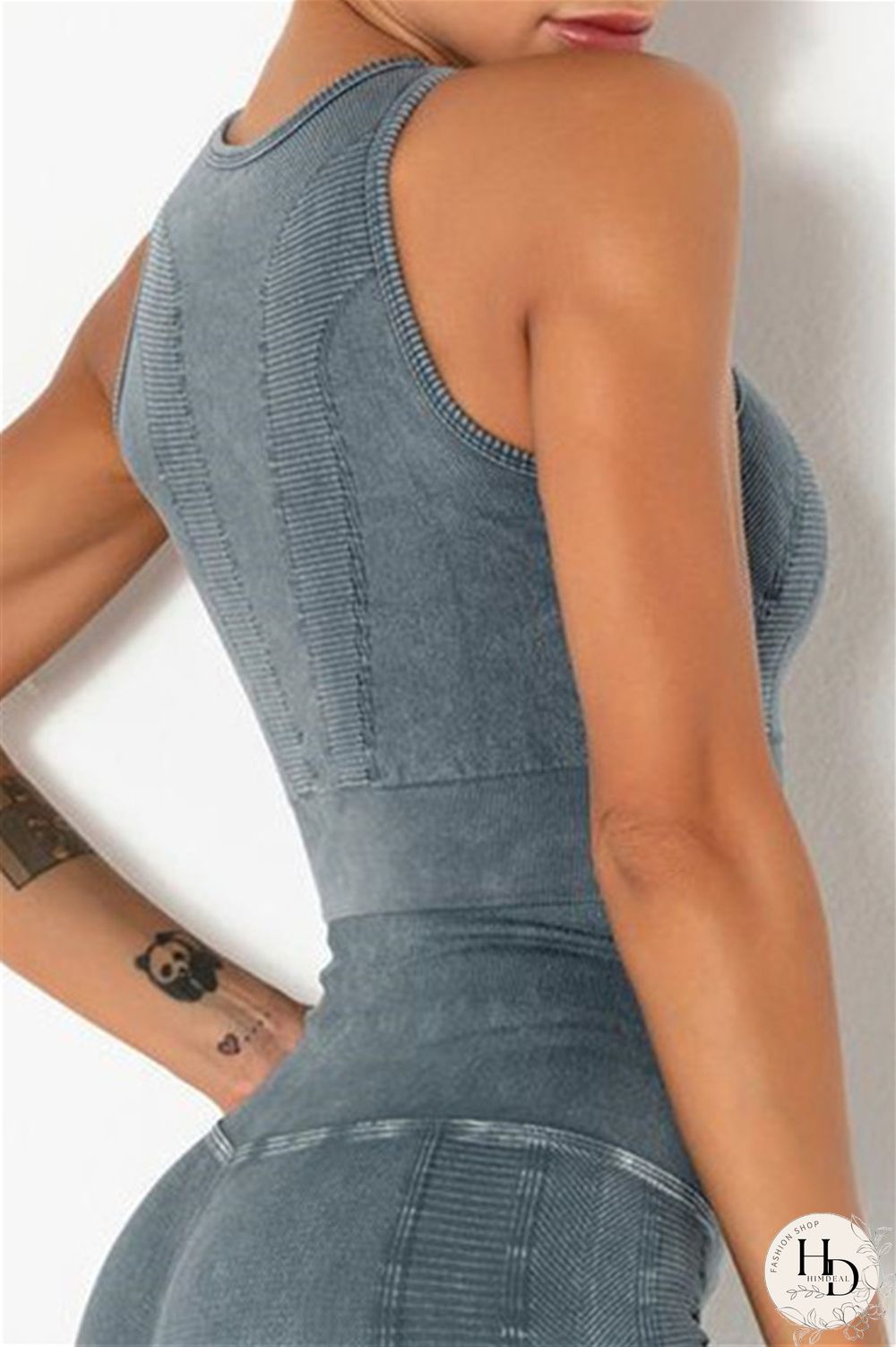 Grey Casual Sportswear Solid Vests