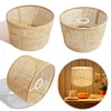 E27 Rattan Woven Lampshade Rattan Table Lamp Shade Retro Rattan Lamp Shade Decor