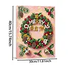 Diamond Painting-DIY Crystal Rhinestone Merry Christmas with Frame(40x30cm)