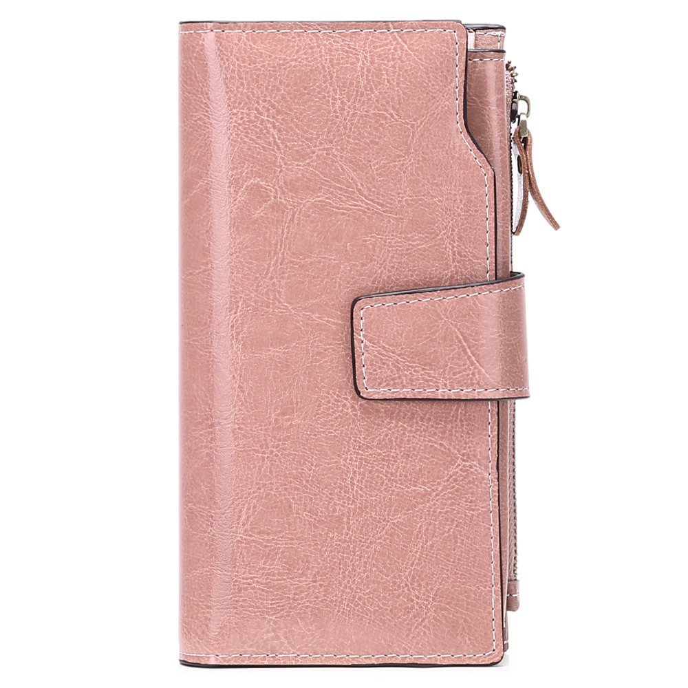 Leather Anti-theft Brush Ladies Wallet Long