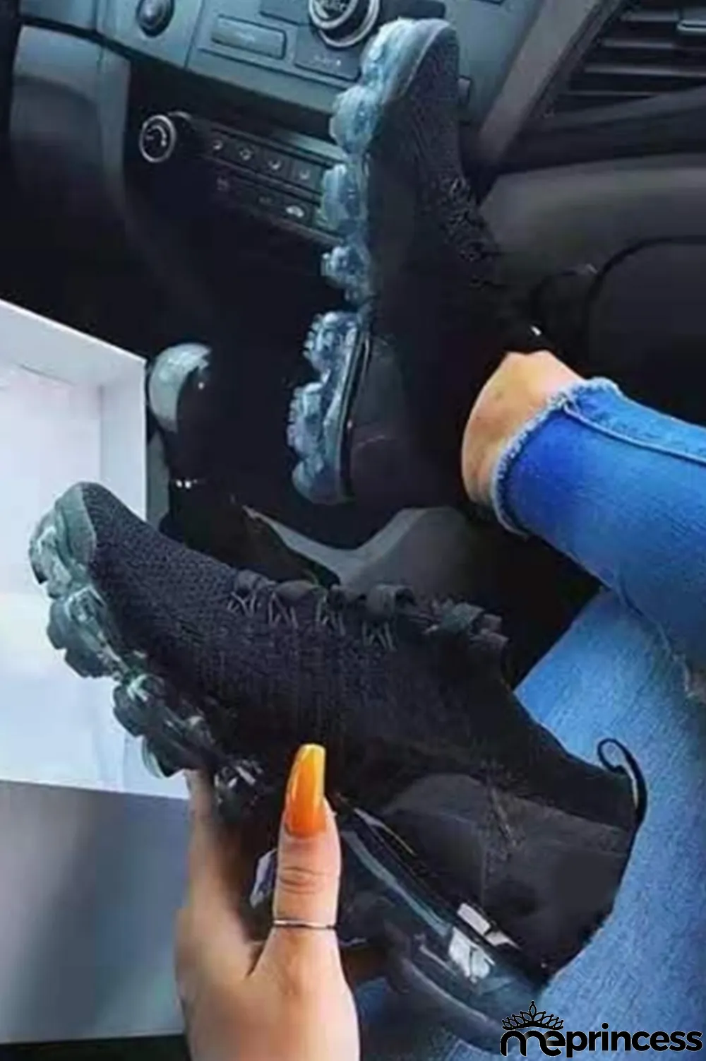 White Street Sportswear Split Joint Closed Sport Running Shoes