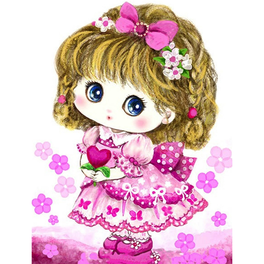 

Cartoon Girl - Round Drill Diamond Painting - 30*40CM, 501 Original