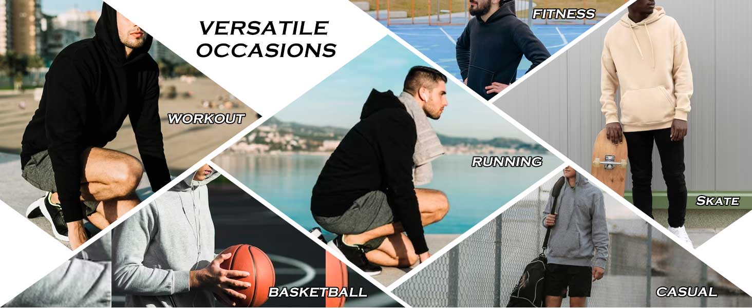 These sports hoodies are suitable for many sports and various occasions