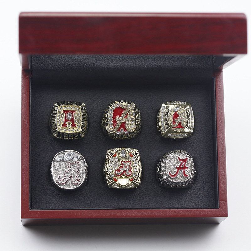 Fans custom-4 Atlanta Braves World Series Championship Ring Set+Wood Box  Presale