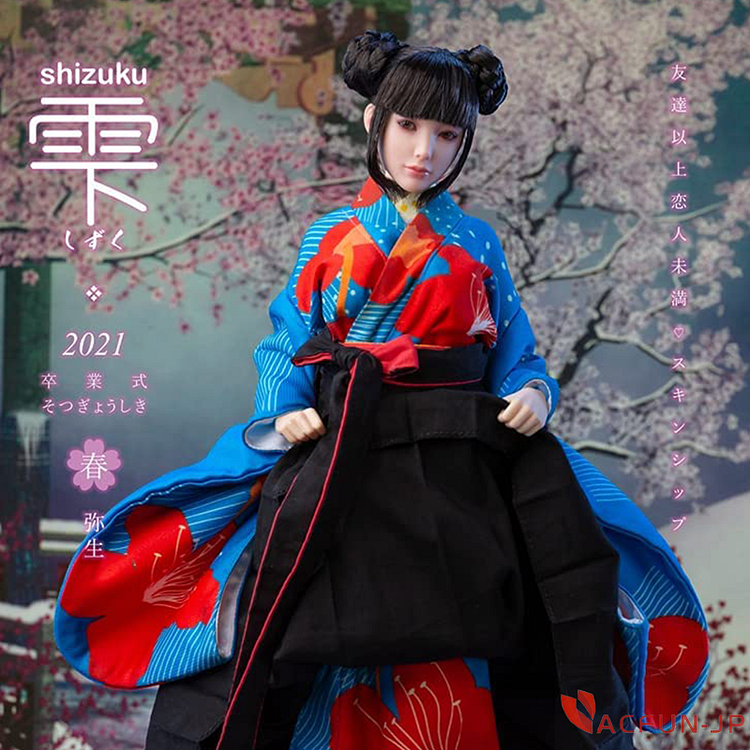[AC] I8TOYS i8-C004B 1/6 美人 美女 綺麗 可愛い セクシー cosplay 卒業式 アクションフィギュア用 ヘッド 和服 アクセサリー 素体なし