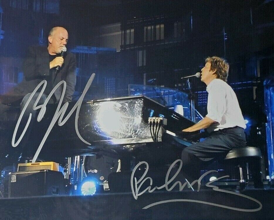 Paul McCartney & Billy Joel Autographed Signed 8x10 Photo Poster painting REPRINT