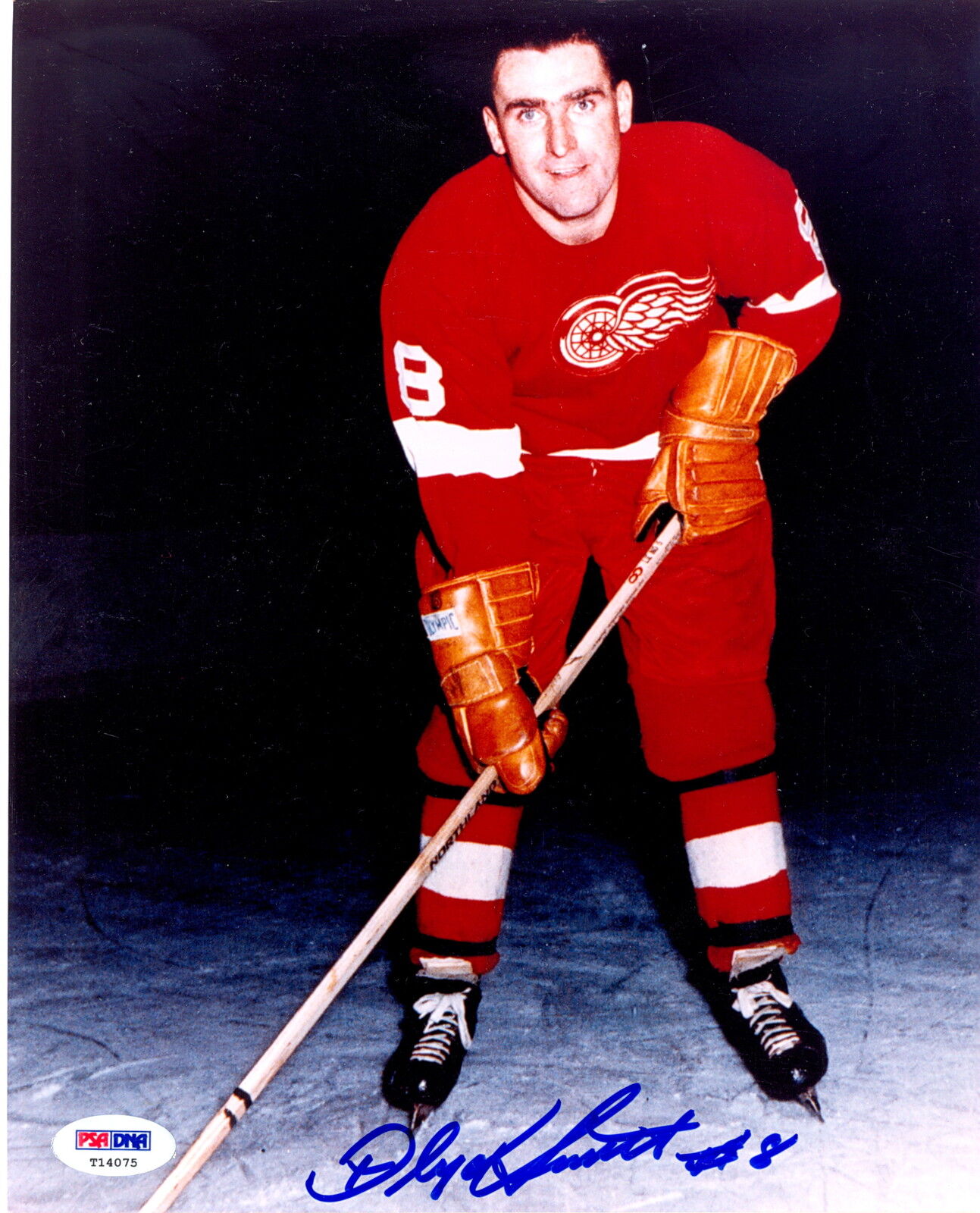 FLOYD SMITH DETROIT RED WINGS AUTOGRAPH AUTO SIGNED 8X10 Photo Poster painting PSA DNA COA