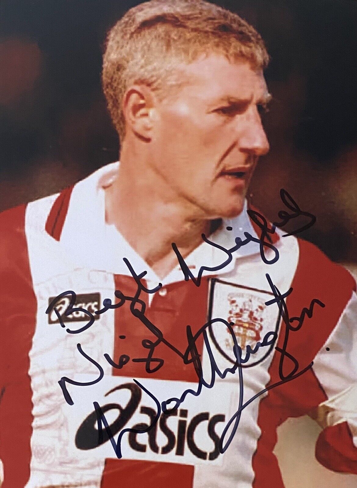 Nigel Worthington Genuine Hand Stoke City 6X4 Photo Poster painting 2