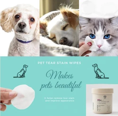 Pet Tear Stain Wipes (A good companion for pets)