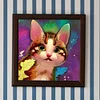 Diamond Painting -DIY Round Drill Cat