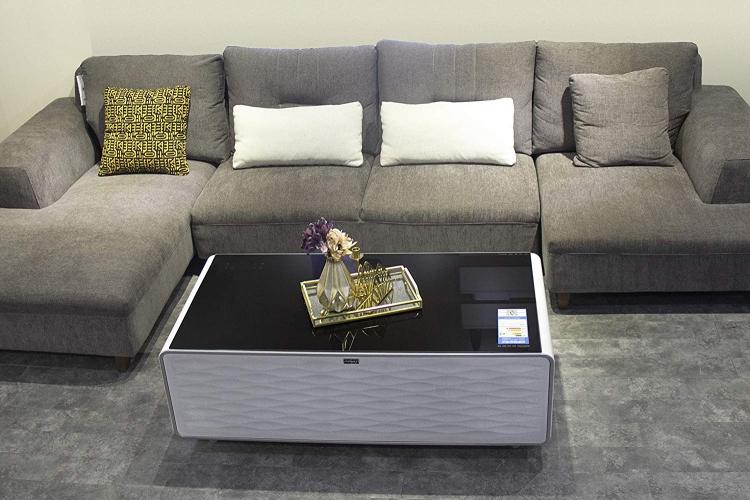 Ultimate Coffee Table With Built-In Fridge and Speaker System - Smart Coffee Table Gadget Ultimate Coffee Table With Built-In Fridge and Speaker System - Smart Coffee Table Gadget
