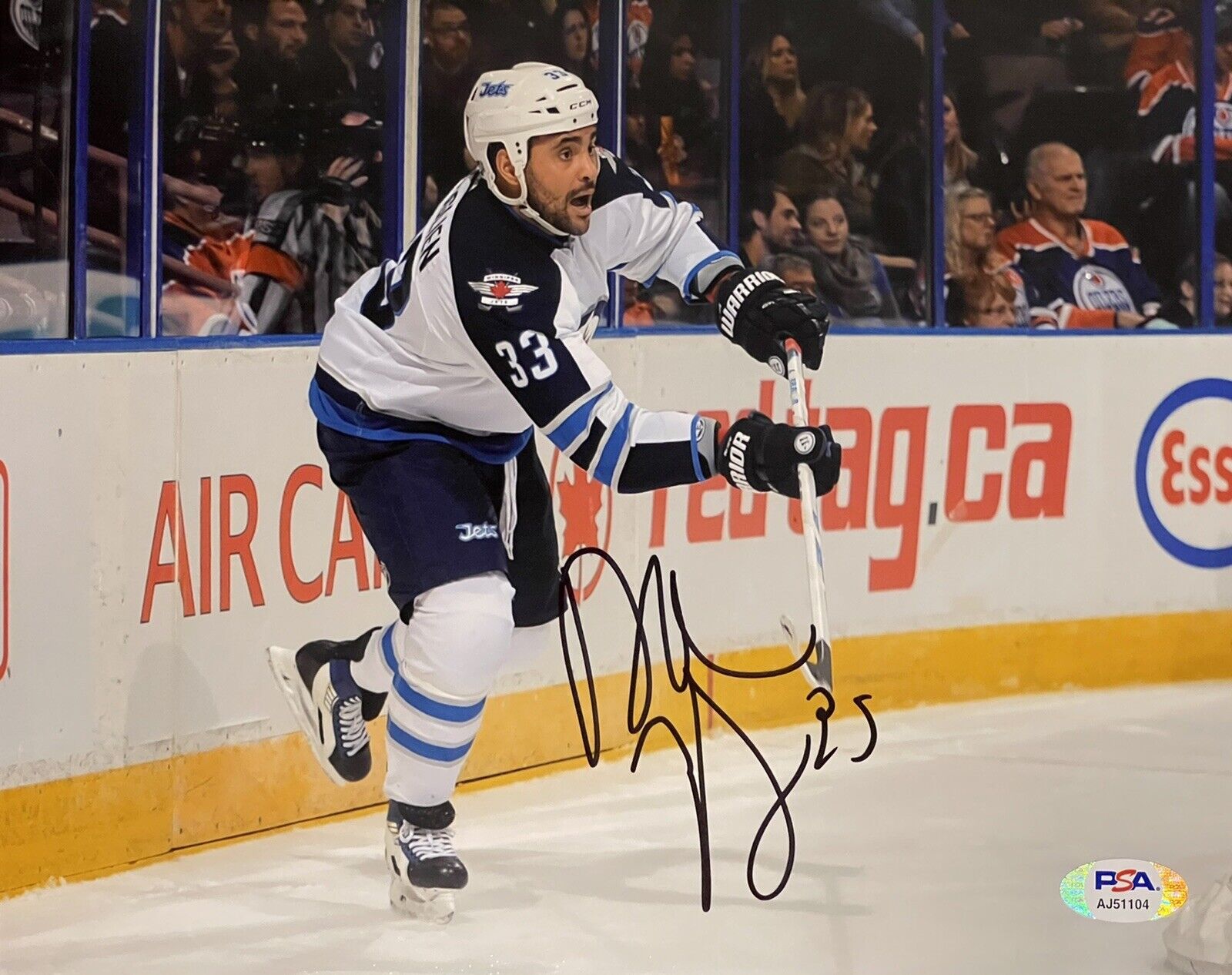 Dustin Byfuglien Signed Autographed Winnipeg Jets 8x10 Photo Poster painting Stanley Cup PSA/DNA