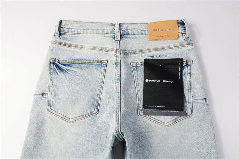 Purple Fashion Jeans 5087