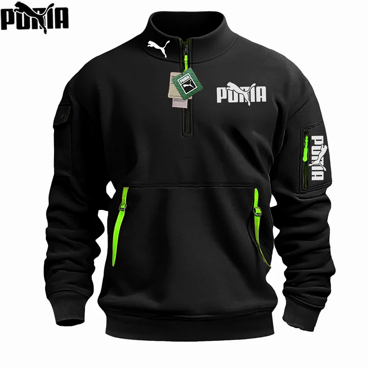 Podzimn&iacute; bunda PUMA&reg; se zipem a fl&iacute;sovou pod&scaron;&iacute;vkou