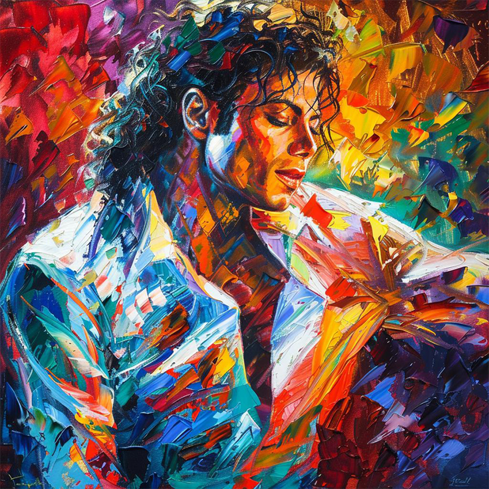 Famous Singer 50*50cm(canvas) full round drill(40 colors) diamond painting