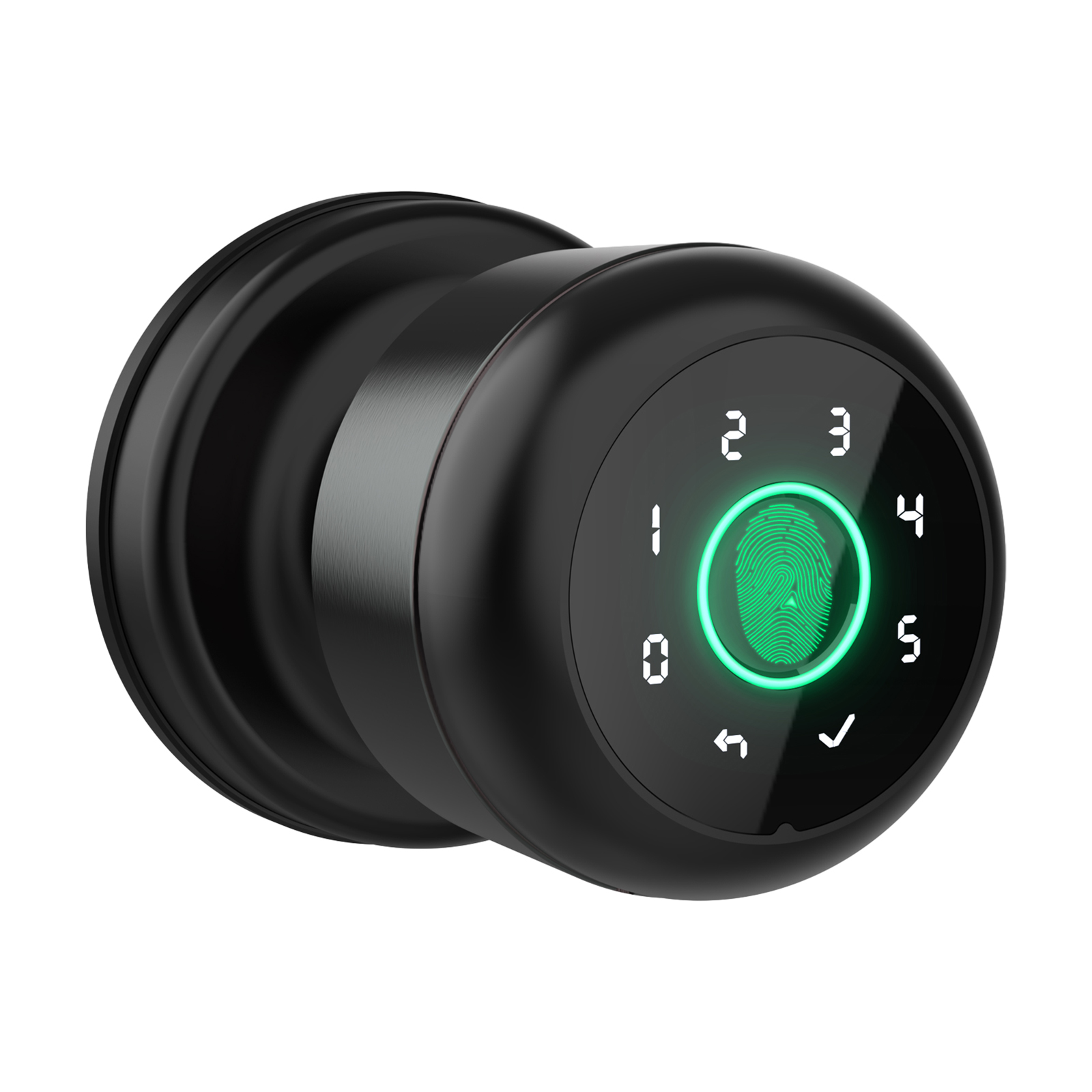 GHome 4 IN 1 Smart Fingerprint Door Knob with Keypad Door Lock ...