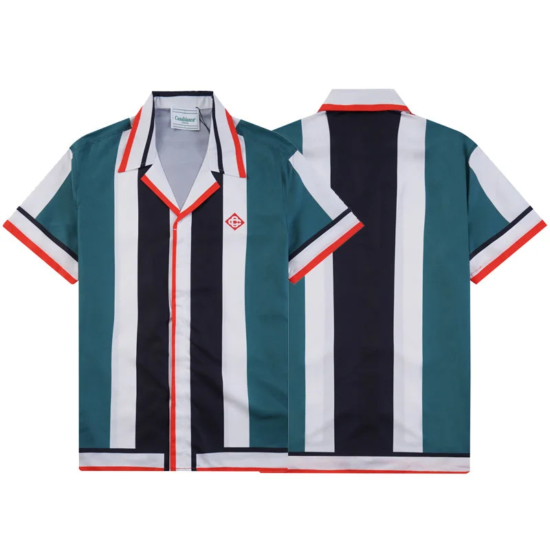 Casablanca 2023 new silk short-sleeved shirt