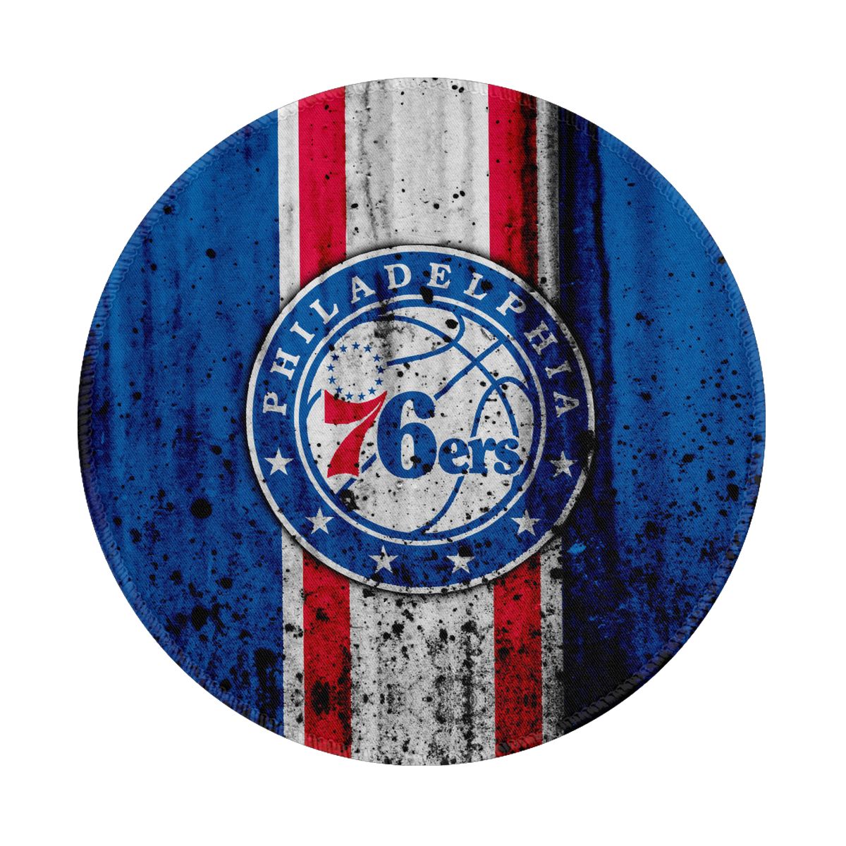 Philadelphia 76ers Artwork Non-Slip Rubber Round Mouse Pad