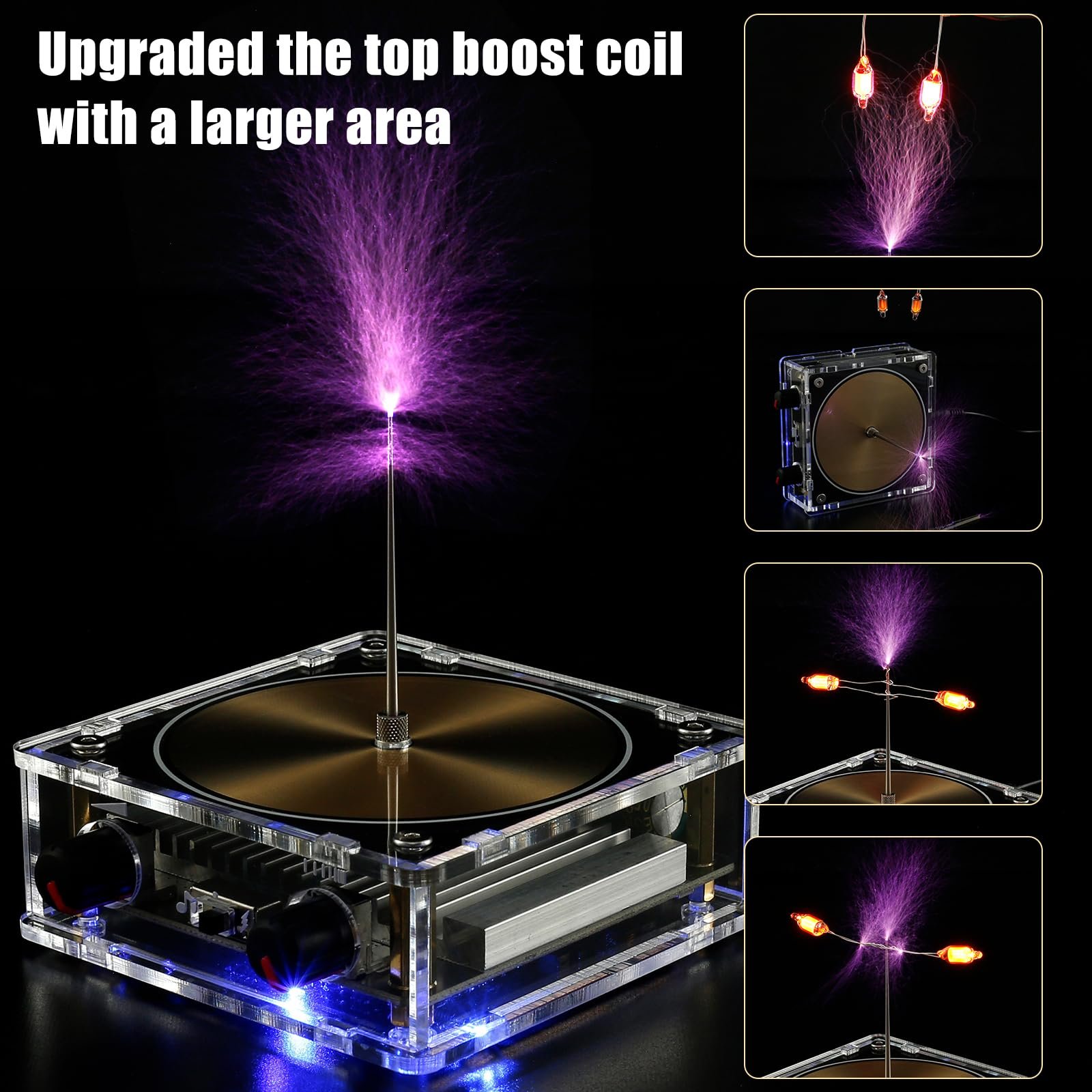 Lightning Box Music Box With Lightning - Tesla Coil Artificial Lightning